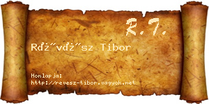 Révész Tibor névjegykártya