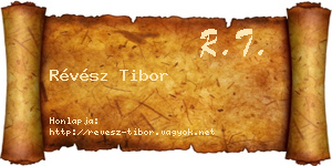 Révész Tibor névjegykártya